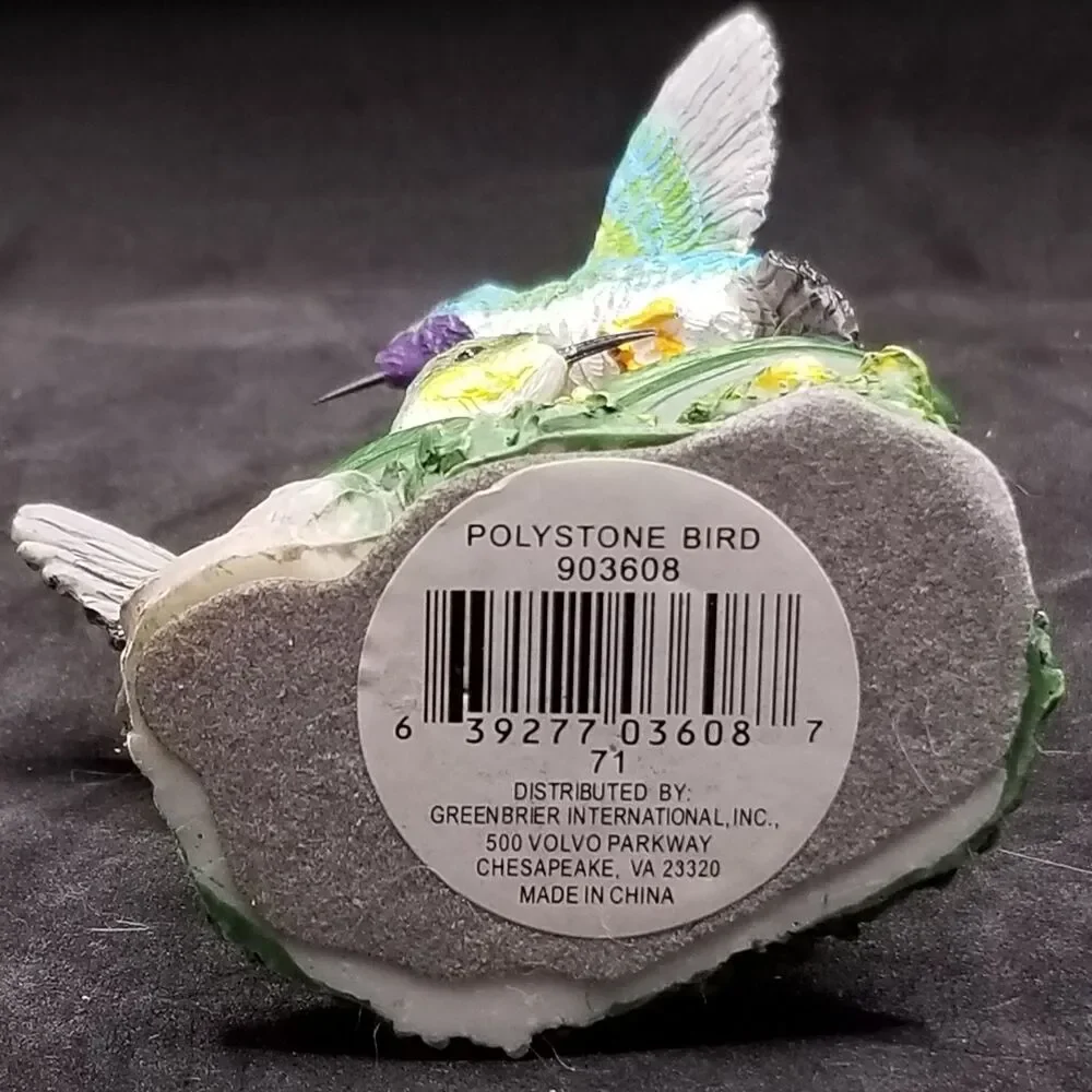 hummingbird figurine polystone - Picture 8 of 12